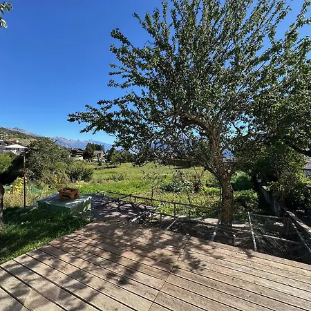 Modern For 8 Near Crans-montana - Terrace - Fireplace 木屋 朗斯