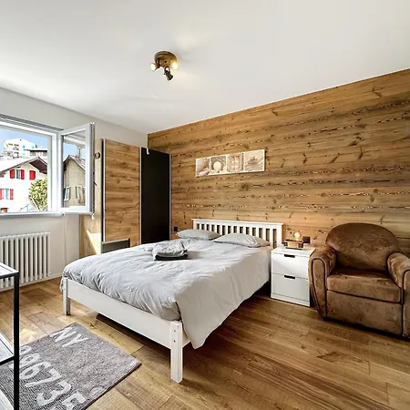 Modern For 8 Near Crans-montana - Terrace - Fireplace 木屋 朗斯