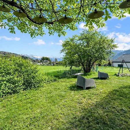 Modern For 8 Near Crans-montana - Terrace - Fireplace * 朗斯