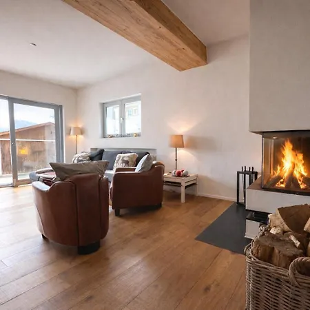 木屋 Modern For 8 Near Crans-montana - Terrace - Fireplace 朗斯