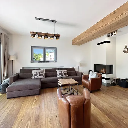 Modern For 8 Near Crans-montana - Terrace - Fireplace *