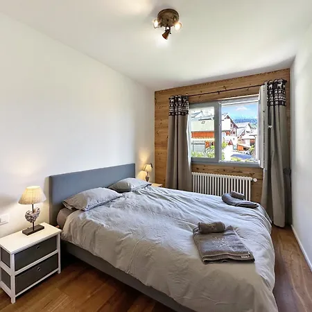 Modern For 8 Near Crans-montana - Terrace - Fireplace 朗斯