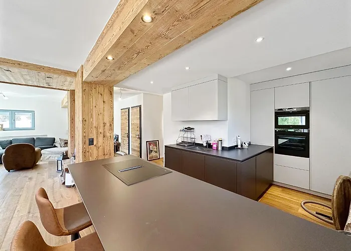 Modern For 8 Near Crans-montana - Terrace - Fireplace *