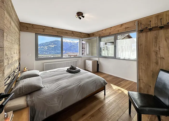 Modern For 8 Near Crans-montana - Terrace - Fireplace * Lens