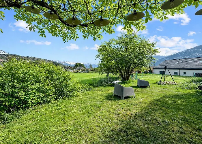 Modern For 8 Near Crans-montana - Terrace - Fireplace * Lens